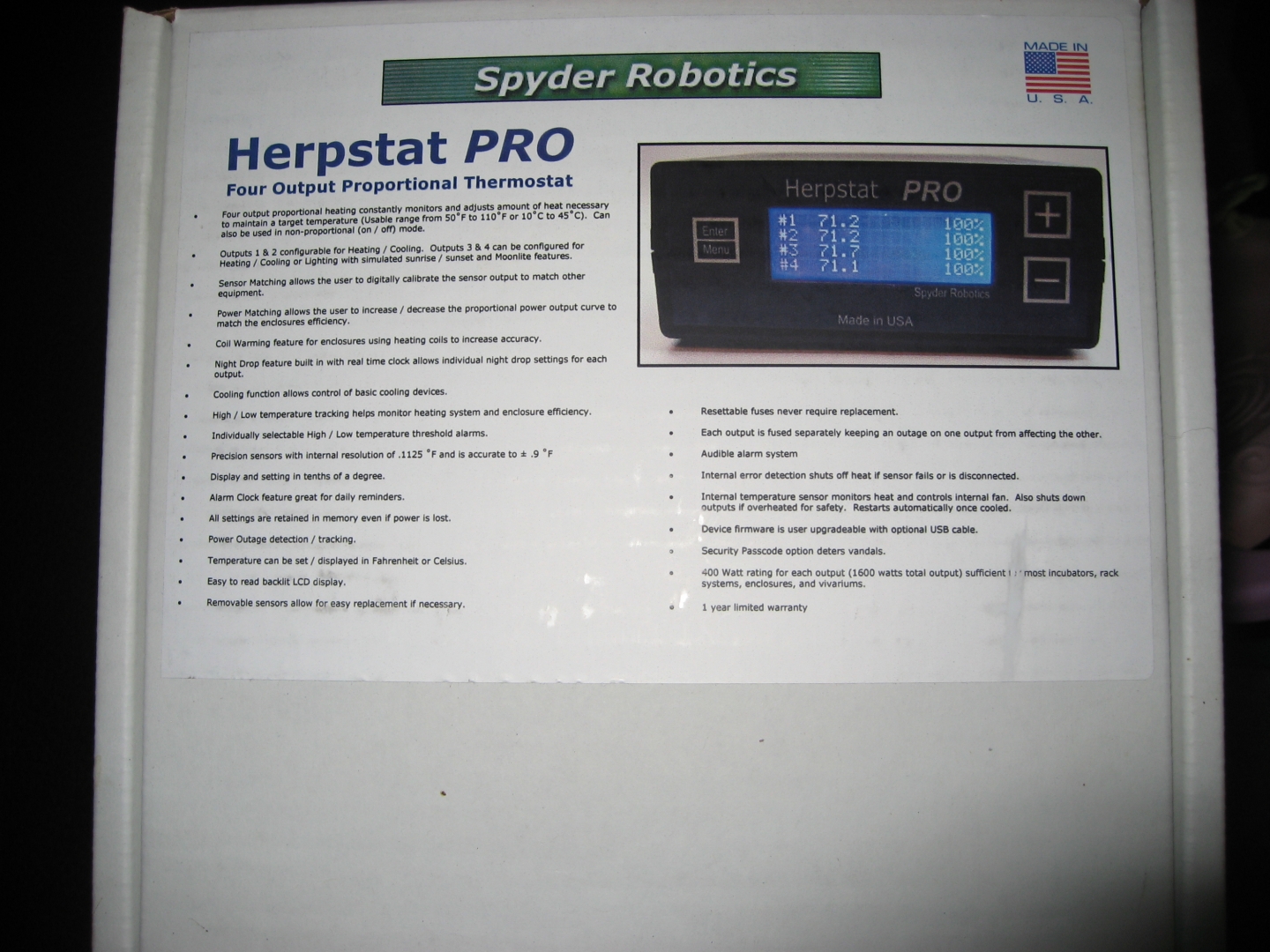 HERPSTAT PRO THERMOSTAT FOR SALE